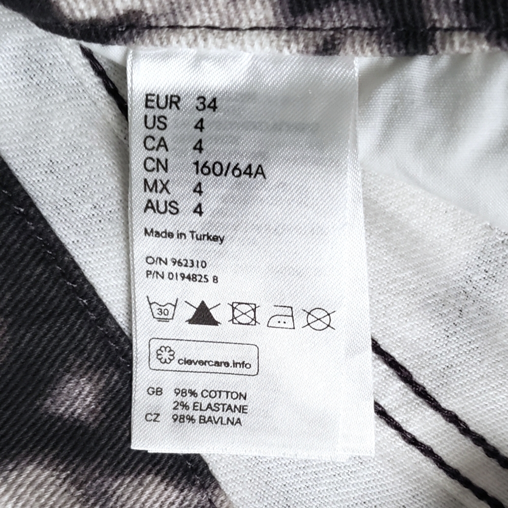 ISABEL Marant x H&M Skinny Moto Jeans Tie Dye NWOT - Picture 10 of 11